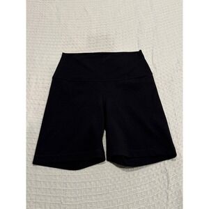 YOGALICIOUS Lux Black High Waist Biker Shorts Women's Size M Athletic‎ Fitness